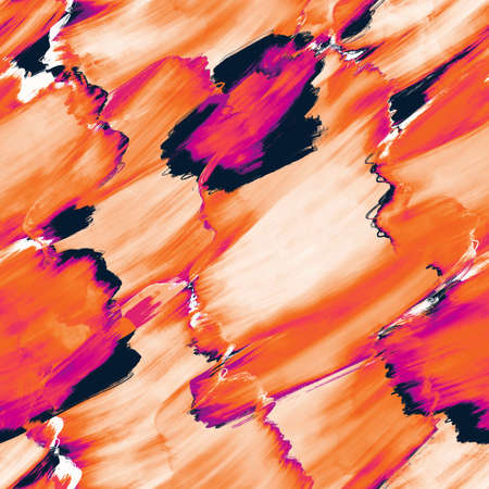 Abstract seamless paint waves and spots pattern for fabrics and textiles and packaging and wrapping...