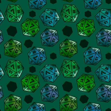 Kids seamless dice pattern for games and cards and fabrics and wrapping paper and packaging and notebooks. high quality photoの写真素材