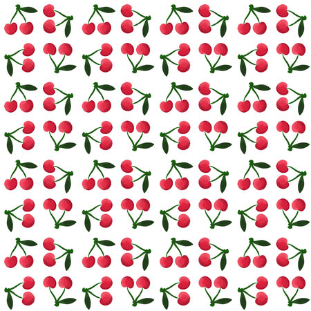 Summer cherry print for fabrics and textiles and packaging and wrapping paper and hobbies and kids. high quality photoの写真素材