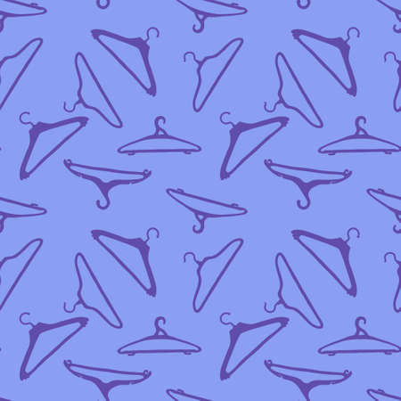Cartoon seamless clothes hangers pattern for fabrics and wrapping paper and packaging and notebooks and shops and kids. high quality photoの写真素材