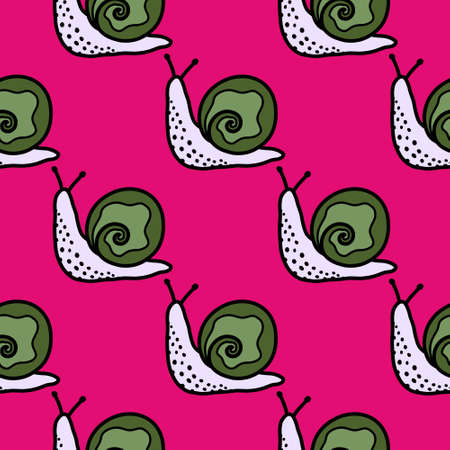 Kids seamless snails pattern for wallpaper and fabrics and textiles and packaging and gifts and wrapping paper. high quality photoの写真素材