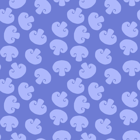 Mushrooms seamless champignons pattern for fabrics and wrapping paper and kids and kitchen. high quality photoの写真素材