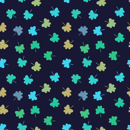 Seamless saint patrick day pattern with shamrock for wrapping paper and clothes print and notebooks and festive. high quality illustrationの写真素材