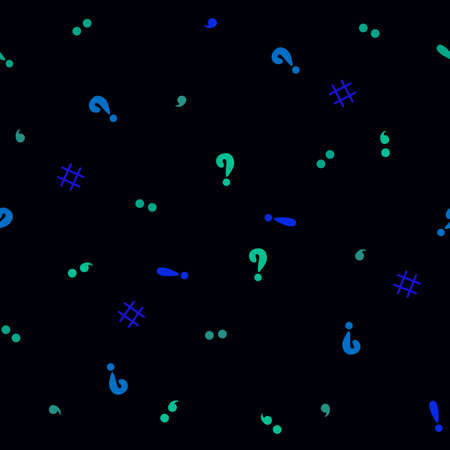 Punctuation marks seamless school pattern for kids and students for notebooks and clothes print and...