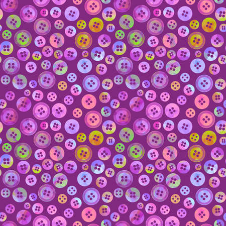 Hobbies seamless plastic buttons pattern for fabrics and wrapping paper and clothes print and kids and homemade products. high quality illustrationの写真素材