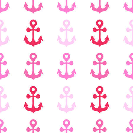 Summer sea anchors seamless pattern for fabrics and clothes and wrapping paper and linens and kids and travel notebooks. high quality photoの写真素材