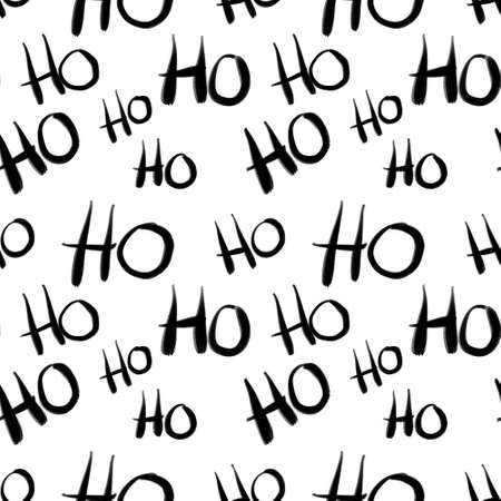 Christmas seamless Santa ho ho ho pattern for new year gifts and wrapping paper and notebooks and accessories and kids. high quality illustrationの写真素材