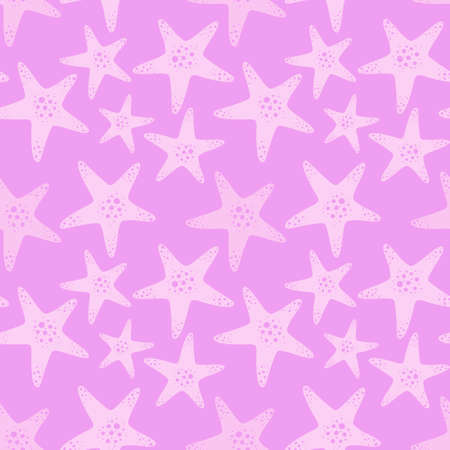 Summer ocean seamless sea star pattern for clothes print and accessories and kids and fabrics and wrapping paper. high quality illustrationの写真素材