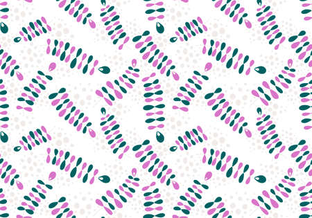 Abstract floral branches seamless cartoon doodle leaves pattern for clothes print and wrapping paper...