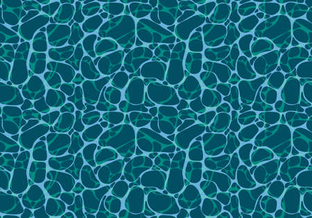 Abstract ocean waves seamless water line art pattern for clothes print and kids accessories and...