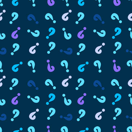 Back to school seamless question marks pattern for kids clothes print and accessories and notebooks...