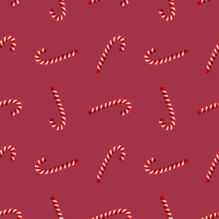 Winter festive seamless Christmas mint candy pattern for kids clothes print and accessories and...