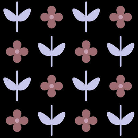 Simple spring floral seamless flower pattern for wrapping paper and clothes print and linens and kids accessories and study notebooks and kitchen fabrics. high quality photoの写真素材