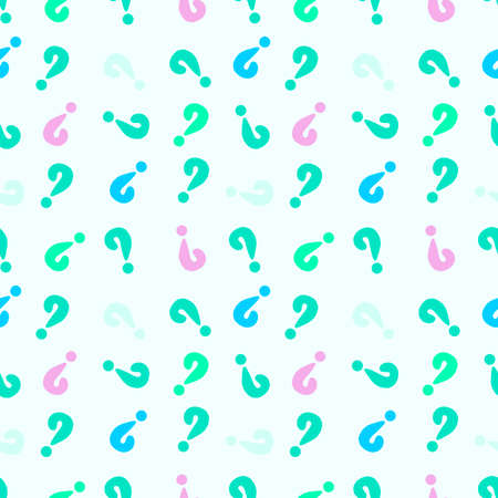 Back to school seamless question marks pattern for kids clothes print and accessories and notebooks and wrapping paper and fabrics. high quality illustrationの写真素材