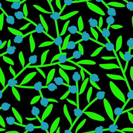 Branches floral seamless berries pattern for wrapping festive paper and kids clothes print and autumn fabrics and winter packaging and summer accessories. high quality illustrationの写真素材