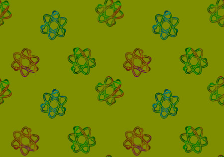 Back to school seamless cartoon atom pattern for kids clothes print and wrapping paper and study notebooks and fabrics and students accessories and educational. high quality illustrationの写真素材