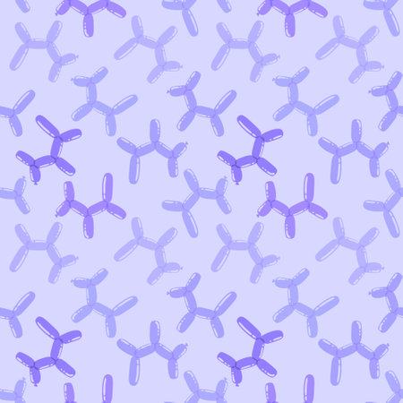 Cartoon birthday dog balloons seamless toys circus pattern for wrapping paper and kids clothes print and festive accessories and fabrics and textiles and study notebooks. high quality illustrationの写真素材