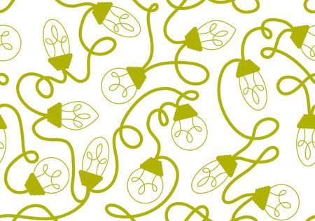 Festive illumination seamless idea light bulbs pattern for wrapping paper and kids clothes print and study notebooks and accessories and fabrics and linens and textiles. high quality illustrationの写真素材