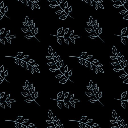 Simple floral seamless leaves pattern for fabrics and wrapping paper and cards and gifts and kids. high quality photoの写真素材