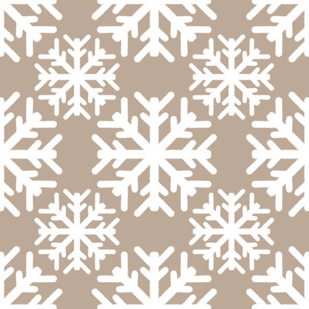 Winter seamless Noel snowflakes pattern for fabrics and wrapping paper and clothes print and kids and Christmas gifts and new year accessories. high quality illustrationの写真素材