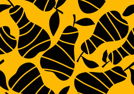Summer fruit seamless autumn harvest pears pattern for wrapping paper and fabrics and linens and...