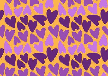 Valentines hearts seamless cartoon pattern for wrapping paper and kids clothes print and fabrics and...