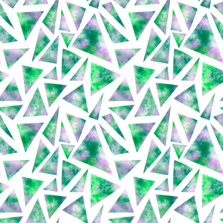 Abstract space geometric seamless paint spots triangle pattern for wrapping paper and fabrics and...