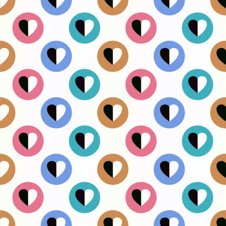 Valentines hearts cartoon pattern for wrapping paper and kids clothes print and fabrics and...