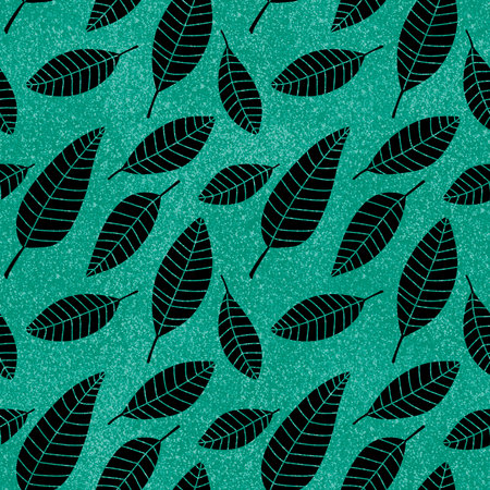 Abstract floral seamless leaves pattern for wrapping paper and fabrics and linens and kids clothes print and packaging. high quality illustrationの写真素材