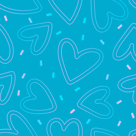 Valentines hearts cartoon pattern for wrapping paper and kids clothes print and fabrics and...