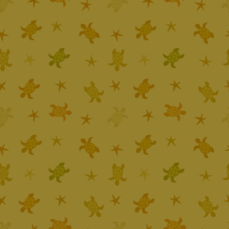 Animals cartoon seamless turtle and water ocean waves pattern for wrapping paper and linens and fabrics and kids clothes print and packaging. high quality illustrationの写真素材