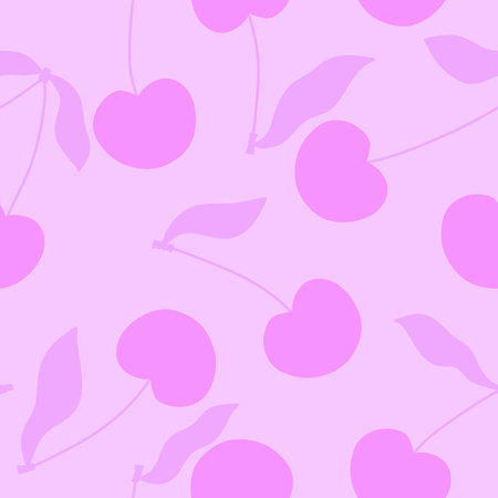 Cartoon summer fruit seamless cherry pattern for wrapping paper and fabrics and linens and kids clothes print and swimsuit textiles. high quality illustrationの写真素材