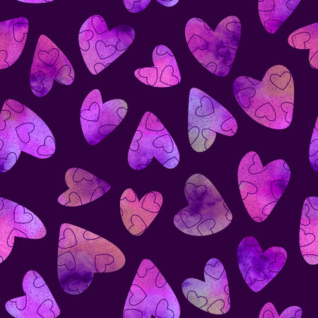 Valentines hearts cartoon pattern for wrapping paper and kids clothes print and fabrics and...