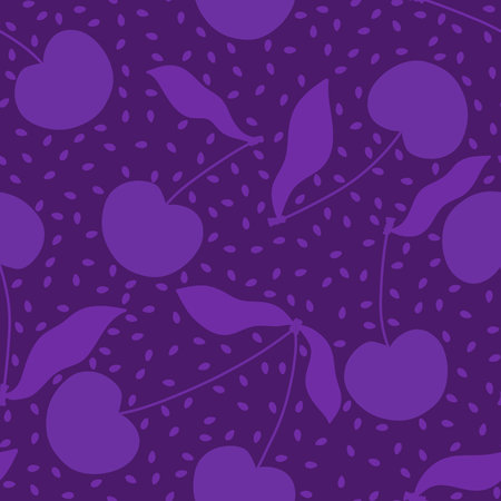 Cartoon summer fruit seamless cherry pattern for wrapping paper and fabrics and linens and kids clothes print and swimsuit textiles. high quality illustrationの写真素材