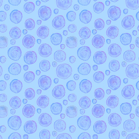 Watercolor seamless polka dots pattern for fabrics and textiles and packaging and kids clothes print...