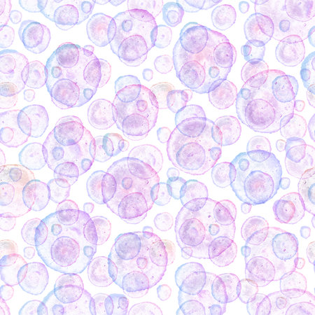 Watercolor seamless polka dots pattern for fabrics and textiles and packaging and kids clothes print and wrapping paper and summer accessories. high quality illustrationの写真素材