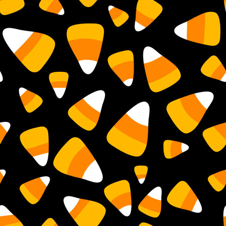 Halloween cartoon candy seamless sugar monster pattern for wrapping paper and fabrics and kids...