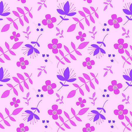 Floral summer seamless flower pattern for fabrics and linens and wrapping paper and kids clothes print and fashion textiles and autumn packaging and spring accessories. high quality illustrationの写真素材