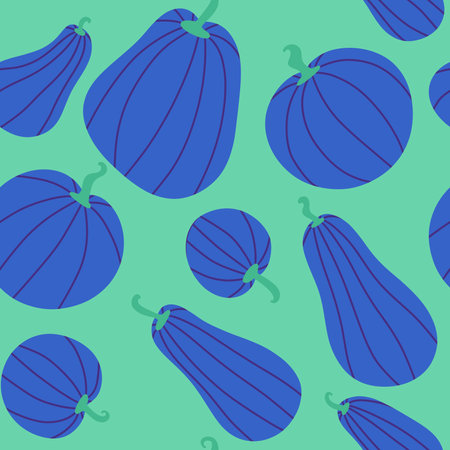 Autumn cartoon harvest season Halloween pumpkins pattern for wrapping paper and fabrics and lines and kitchen textiles and festive accessories and packaging. High quality illustrationの写真素材