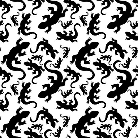 Summer cartoon animals seamless lizard pattern for wrapping paper and fabrics and lines and kids clothes print and festive packaging and accessories and beach clothes. High quality illustrationの写真素材