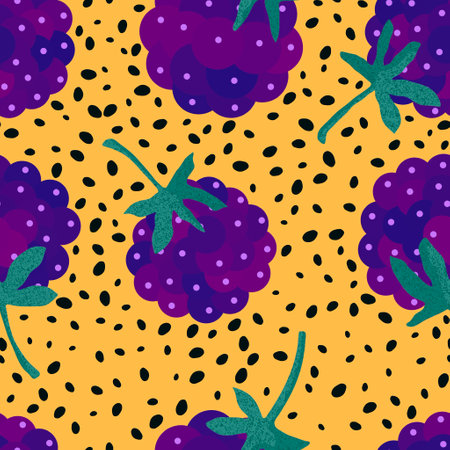 Summer fruit seamless berries pattern for wrapping paper and fabrics and lines and kids clothes print and festive packaging and fashion textiles and spring accessories. High quality illustrationの写真素材