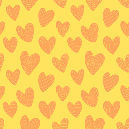 Valentines markers hearts seamless love pattern for wrapping paper and fabrics and lines and kids accessories and fashion textiles and festive packaging. High quality illustrationの写真素材