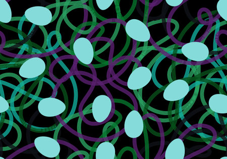 Easter eggs seamless pattern for wrapping paper and fabrics and linens and kitchen textiles and festive packaging and spring accessories. High quality illustrationの写真素材