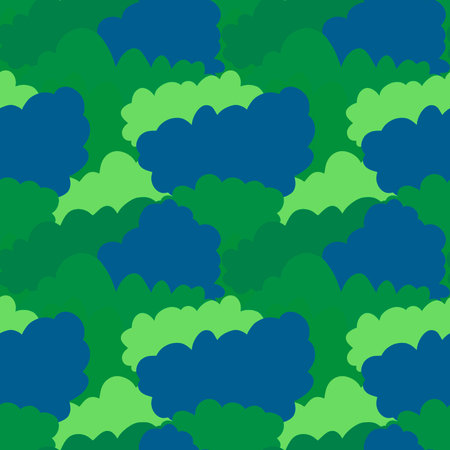Cartoon retro doodle seamless clouds pattern for wrapping paper and fabrics and lines and kids clothes print and packaging festive and spring accessories. High quality illustrationの写真素材