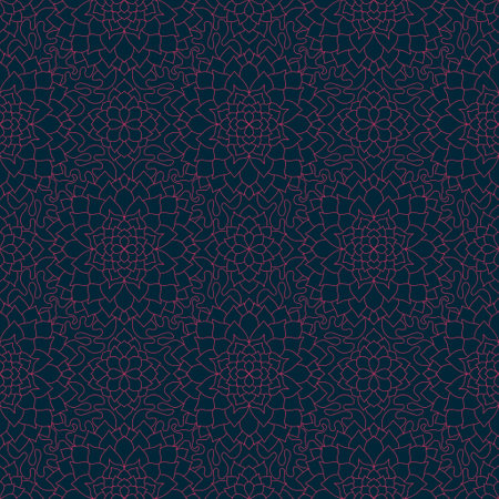 Abstract geometric floral seamless mandala pattern for fabrics and lines and wrapping paper and...