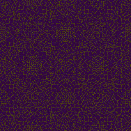 Abstract geometric floral seamless mandala pattern for fabrics and lines and wrapping paper and fashion textiles and party accessories and festive packaging and kids print. High quality illustrationの写真素材