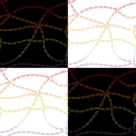 Abstract ribbons seamless stripes lgbtq rainbow pattern for fabrics and lines and wrapping paper and...