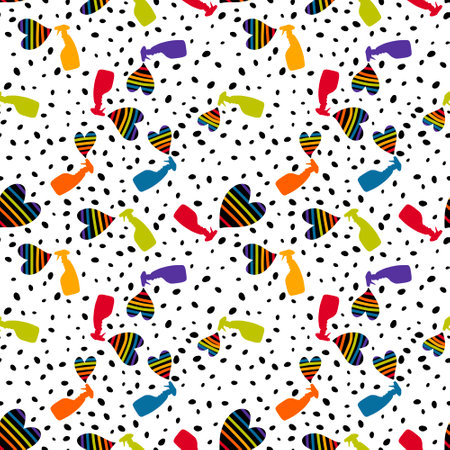 Lgbt seamless pattern for summer print and wrapping paper and fabrics and lines and fashion textiles and party accessories. High quality illustrationの写真素材