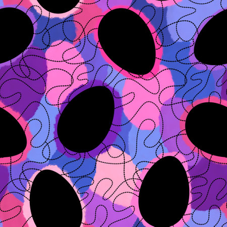 Easter seamless pattern with eggs for wallpaper and fabrics and textiles and packaging and gifts and cardsの写真素材