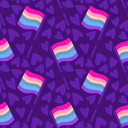 LGBT flags seamless pride pattern for wrapping paper and fabrics and lines and summer print and party accessories and fashion textiles. High quality illustrationの写真素材